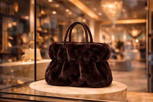 HS Faux Fur Handtas Bruin – Premium Teddy Tas