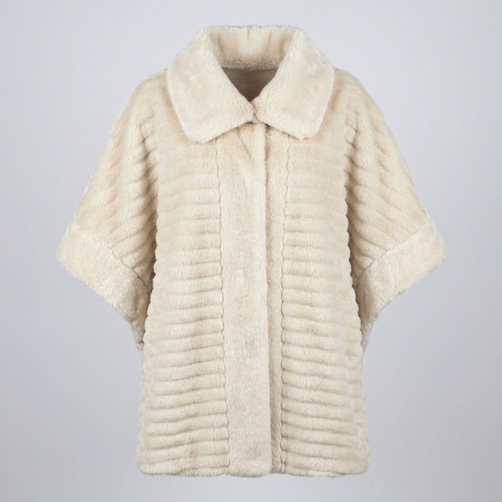 Faux Fur Poncho – Model 41091