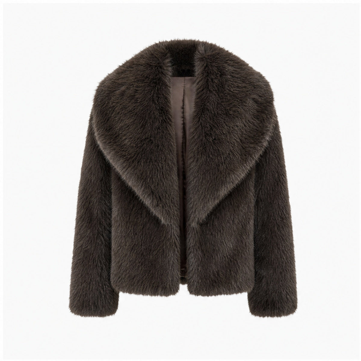 Korte Faux Fur Jas - Lange Mouwen - One Size