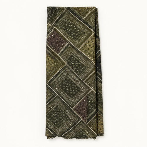 Bandana Sjaal met Goudfolie - 70x180 cm