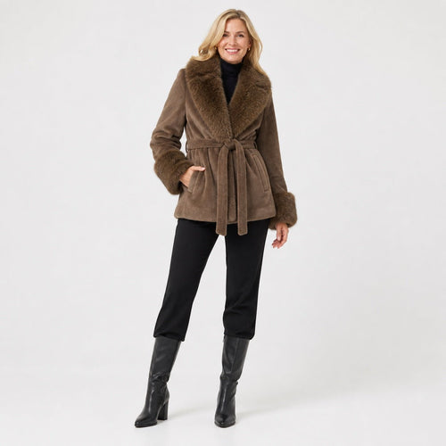Faux Fur Jas - One Size