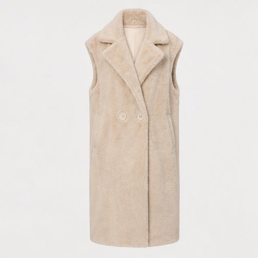 Lange Faux Fur Bodywarmer - One Size