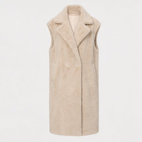 Lange Faux Fur Bodywarmer - One Size