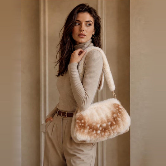 Faux Fur Hertenprint Tas