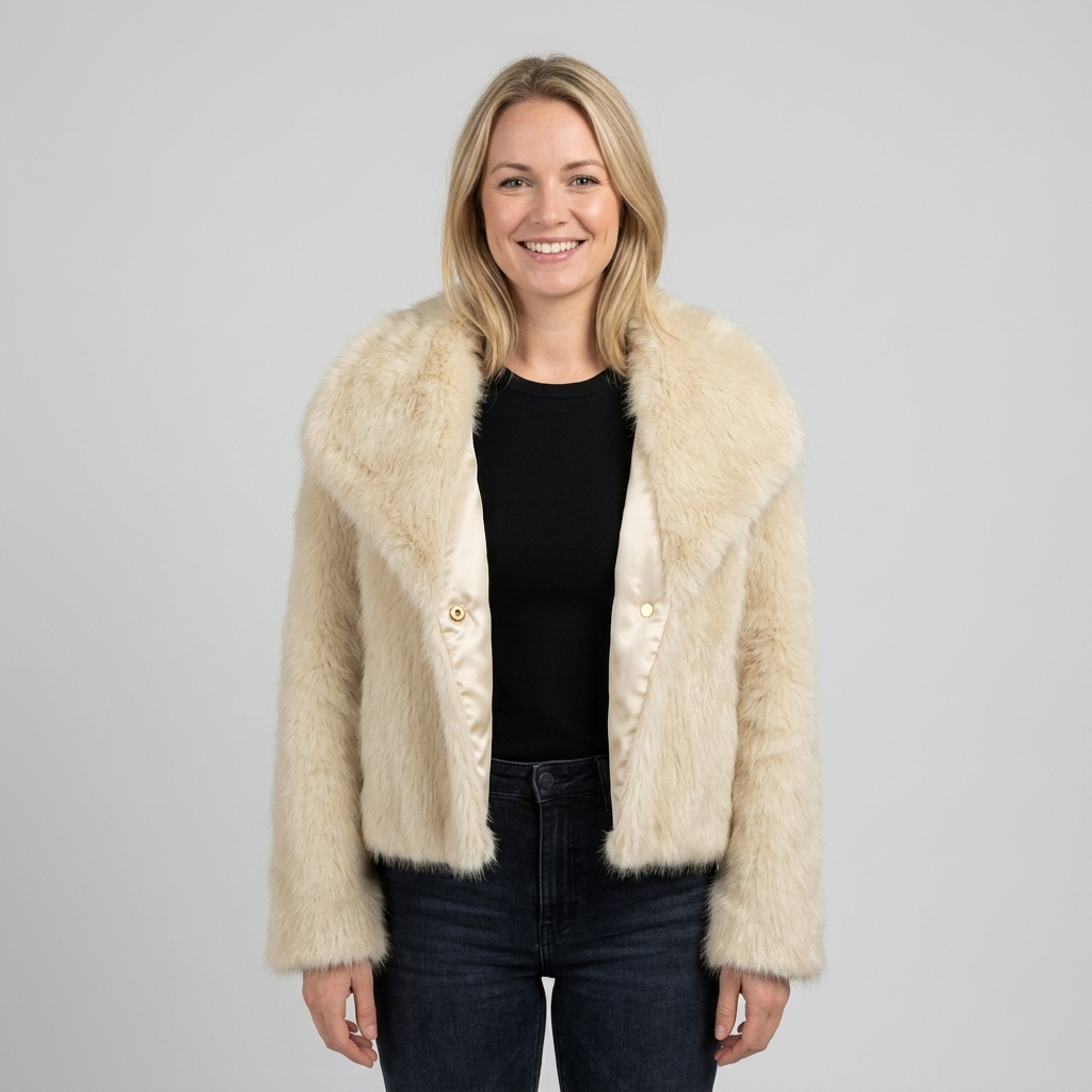 Faux Fur Jas – Model 41186