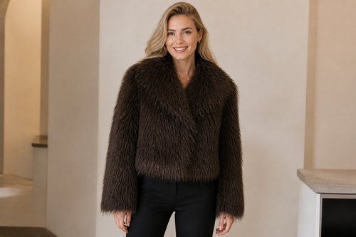 Shaggy Harige Jas - S/M en M/L