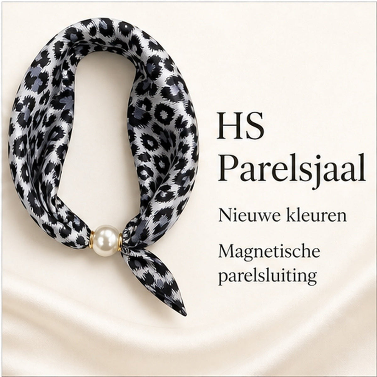 Parelsjaal met Magnetische Parelsluiting