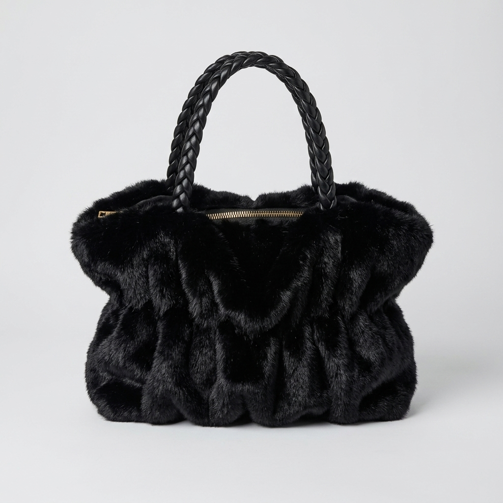 Faux Fur Shaggy Shopper – Model 15515