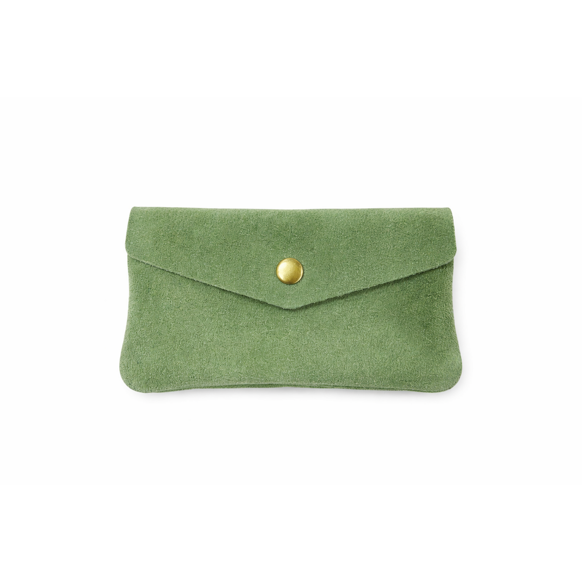 HS Portemonnee - Groot - In 10+ Kleuren - Echt Leder - Groen Mat