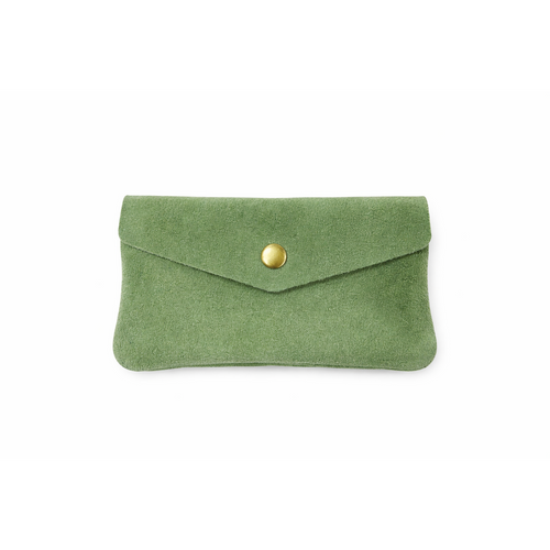HS Portemonnee - Groot - In 10+ Kleuren - Echt Leder - Groen Mat