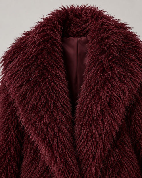 Faux Fur Shaggy Jas