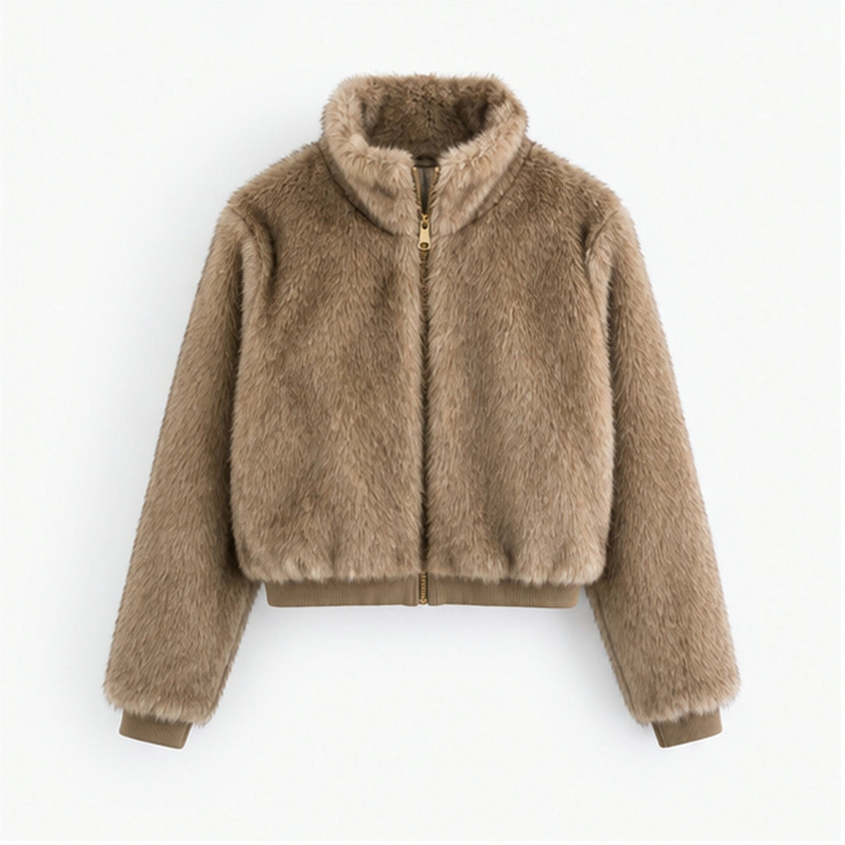 Faux Fur Bomberjas met Elastische Band - One Size