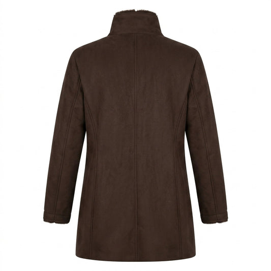 Heuplange Pluche Faux Fur Jas