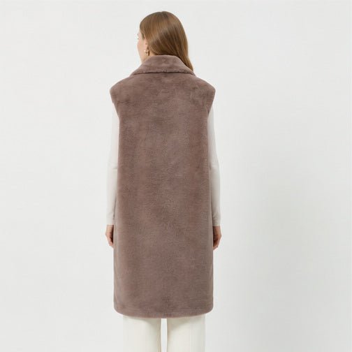 Lange Faux Fur Bodywarmer - One Size