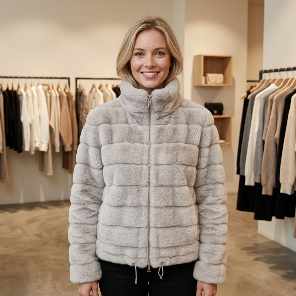 Faux Fur Jas – Model 41148