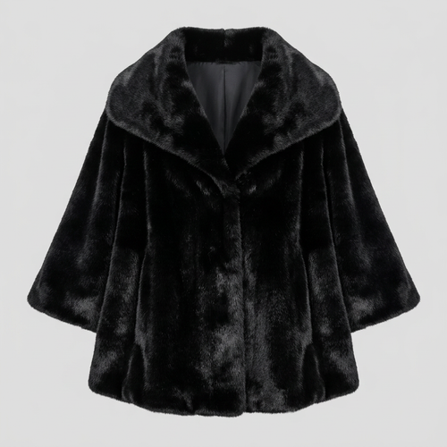 Faux Fur Poncho – Model 41090