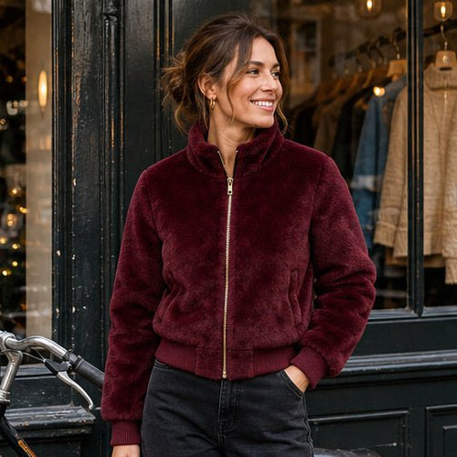 Faux Fur Bomberjas - One Size