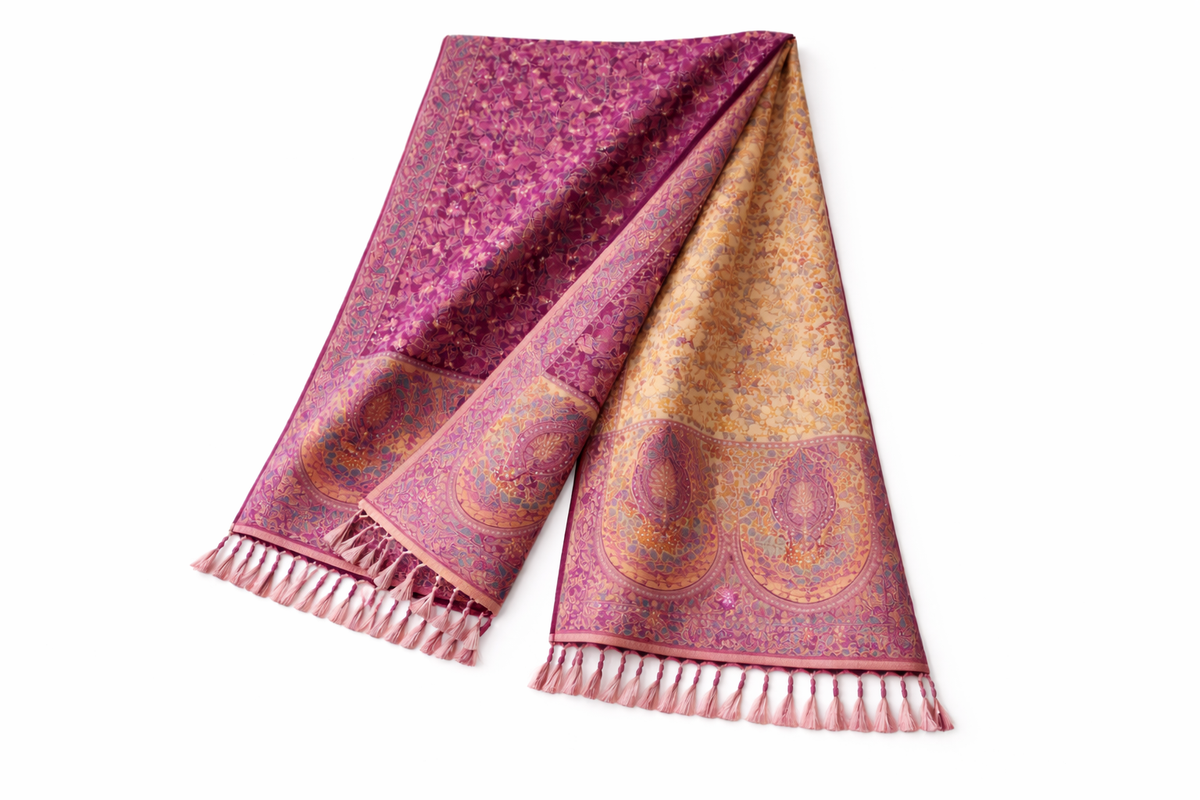 Dubbelzijdige Wintersjaal – Yak Wool