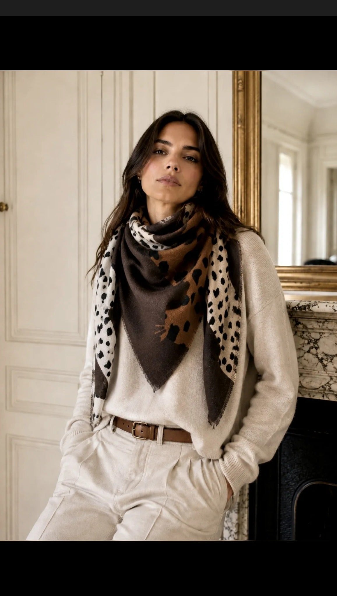 Luipaard Patchwork Sjaal