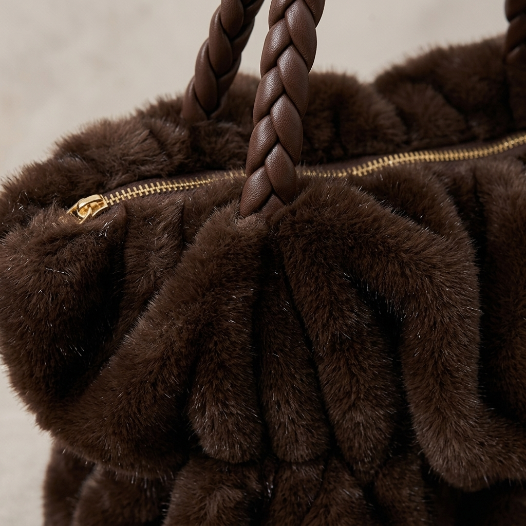 Faux Fur Shaggy Shopper – Model 15515