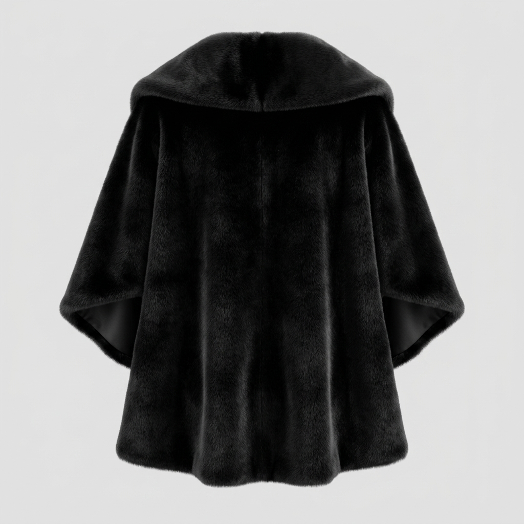 Faux Fur Poncho – Model 41090
