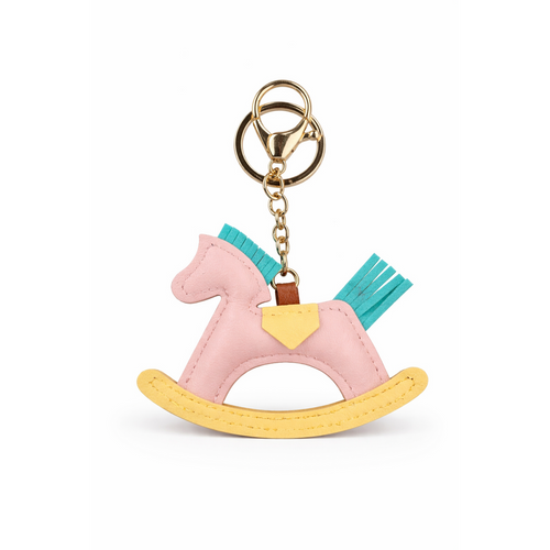 HS Sleutelhanger - In 5 Kleuren - Paard - Roze
