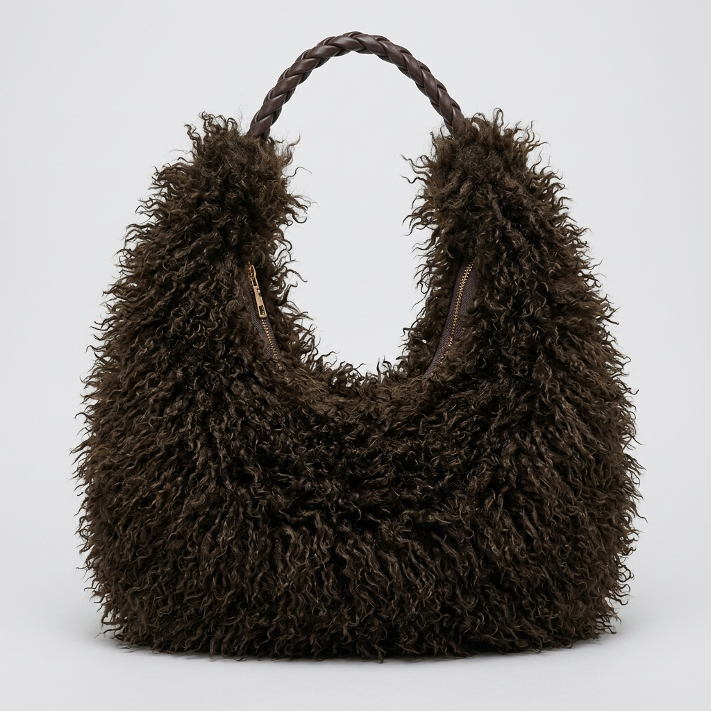 Faux Fur Shaggy Tas