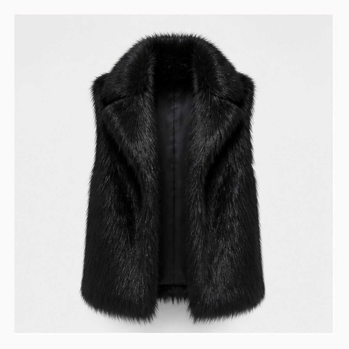 Shaggy Faux Fur Bodywarmer - One Size