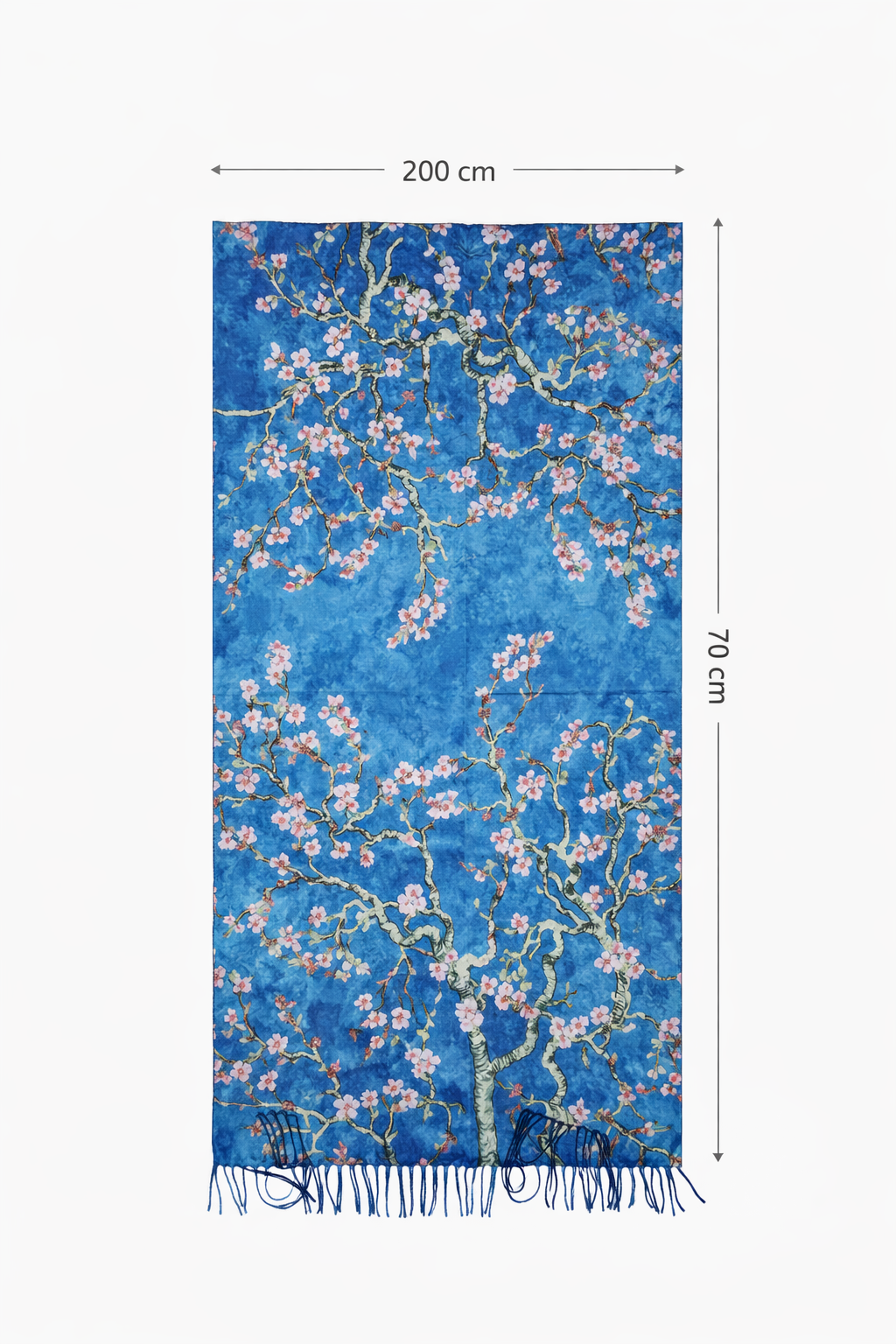 Sjaal met Schilderijprint – 202 x 72 cm