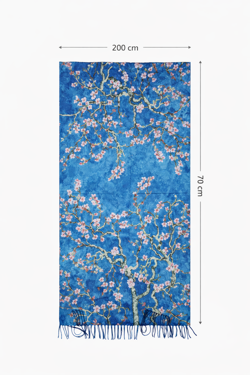 Sjaal met Schilderijprint – 202 x 72 cm