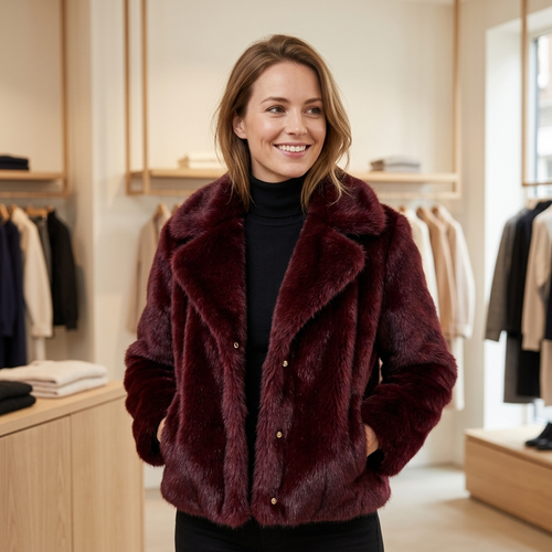 Faux Fur Jas – Model 41186