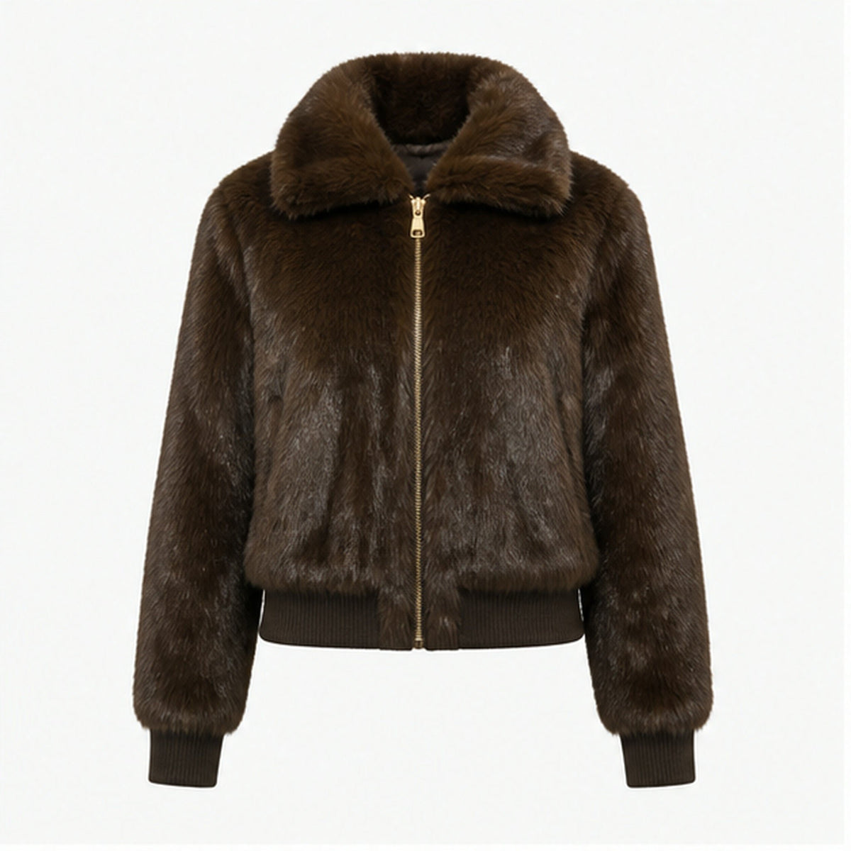 Faux Fur Bomberjas met Elastische Band - One Size