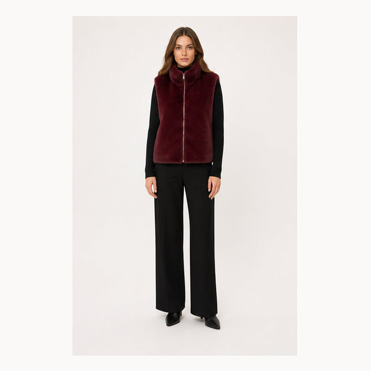Faux Fur Bodywarmer – Model 41096