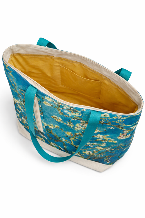 Shopper met Schilderijprint en Mini-tasje
