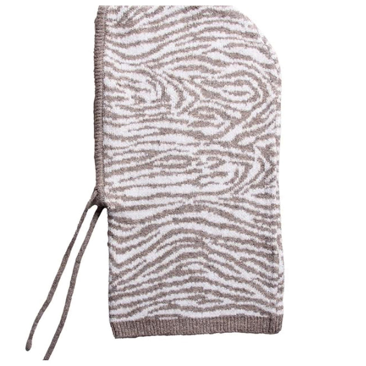 Zebra Gebreide Hood
