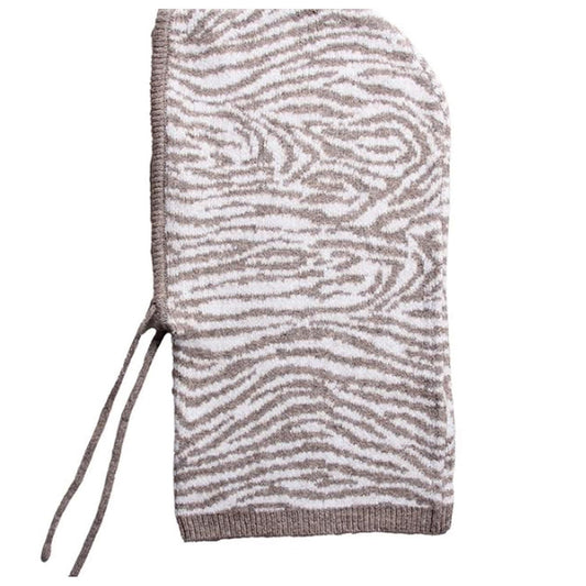 Zebra Gebreide Hood