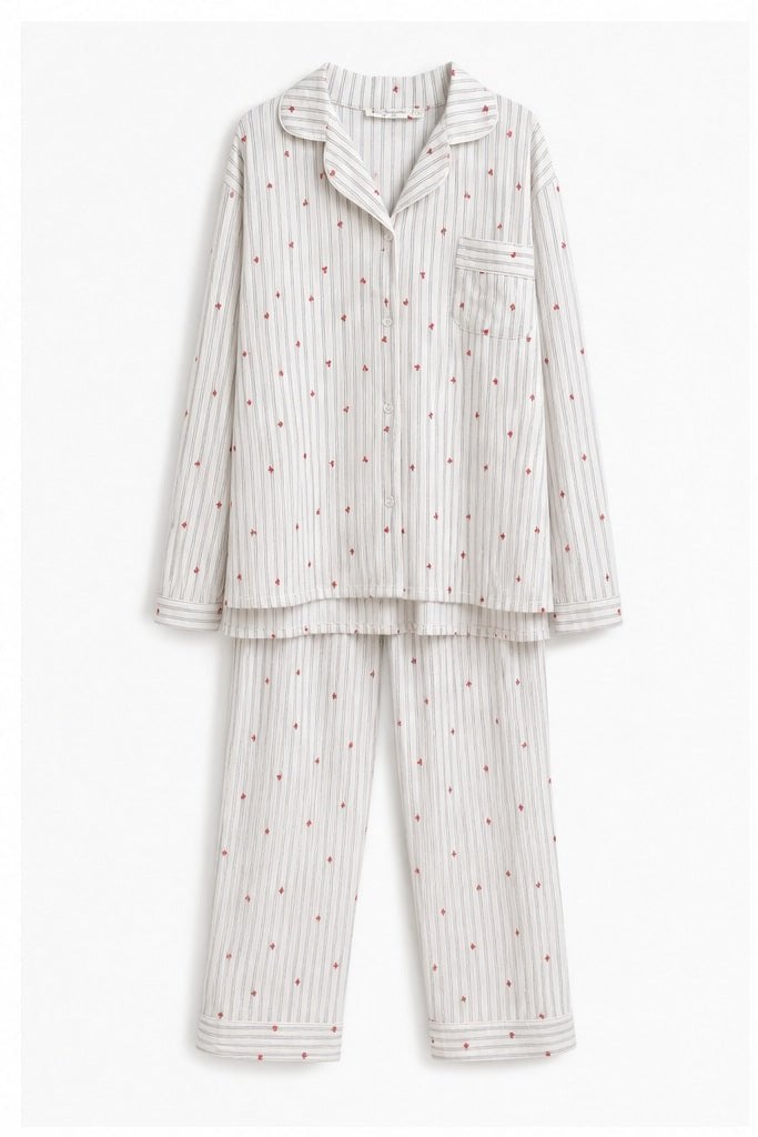 Pyjamaset met Bloemetjesprint
