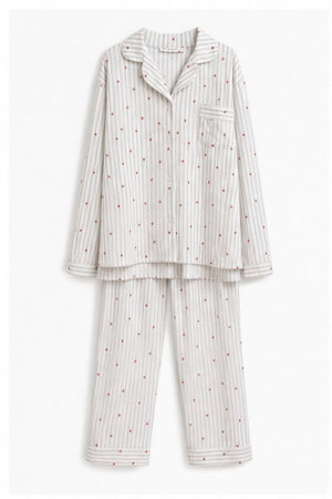 Pyjamaset met Bloemetjesprint