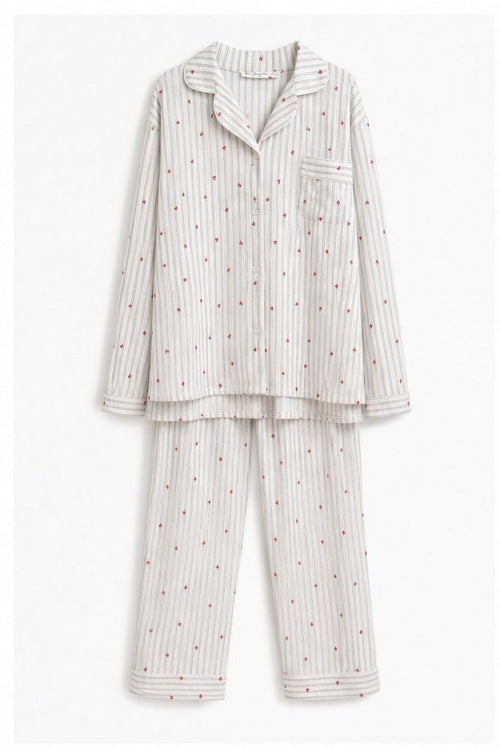 Pyjamaset met Bloemetjesprint
