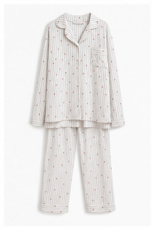 Pyjamaset met Bloemetjesprint