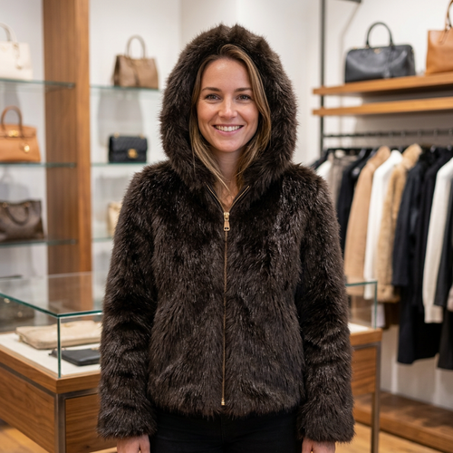 Faux Fur Jas – Model 41185