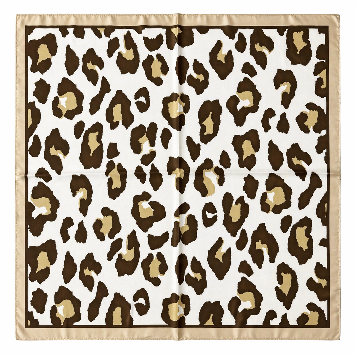 HS Sjaal - 70x70 NIEUW - In 3 Kleuren - Zijde Satijnen Look - Beige