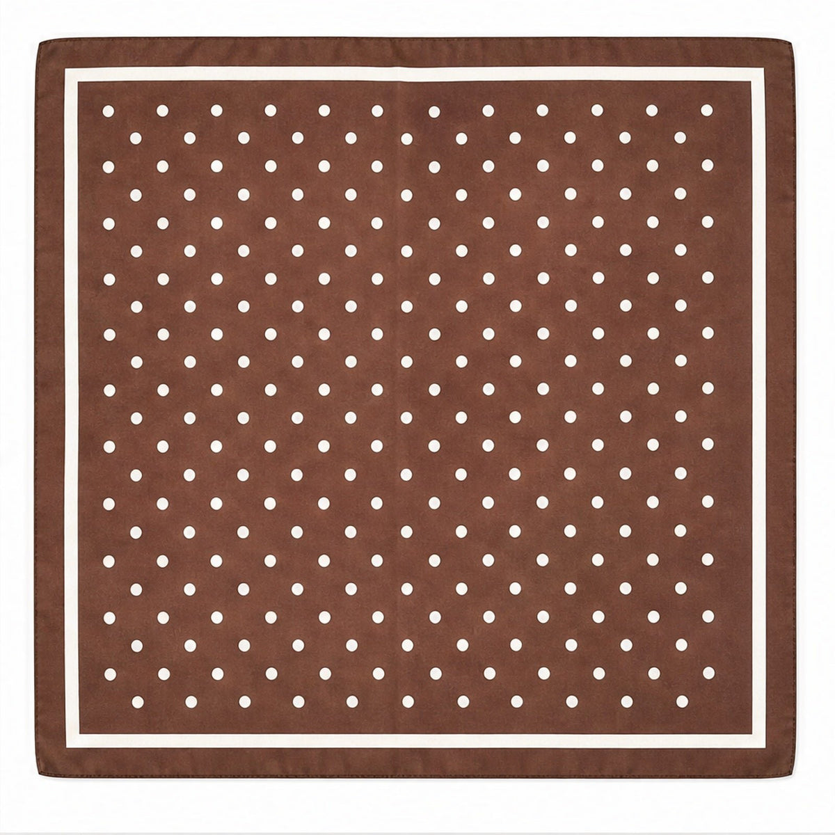 Vierkante Sjaal 70x70 Satijnlook – Stippen