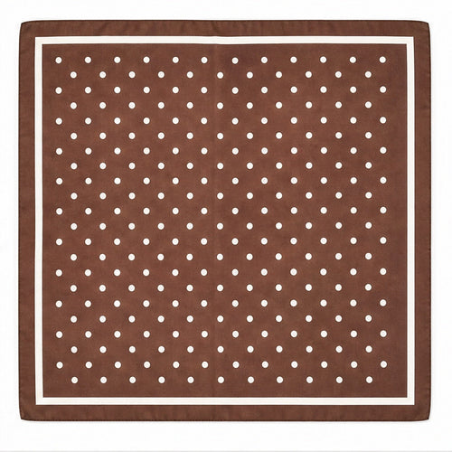 Vierkante Sjaal 70x70 Satijnlook – Stippen