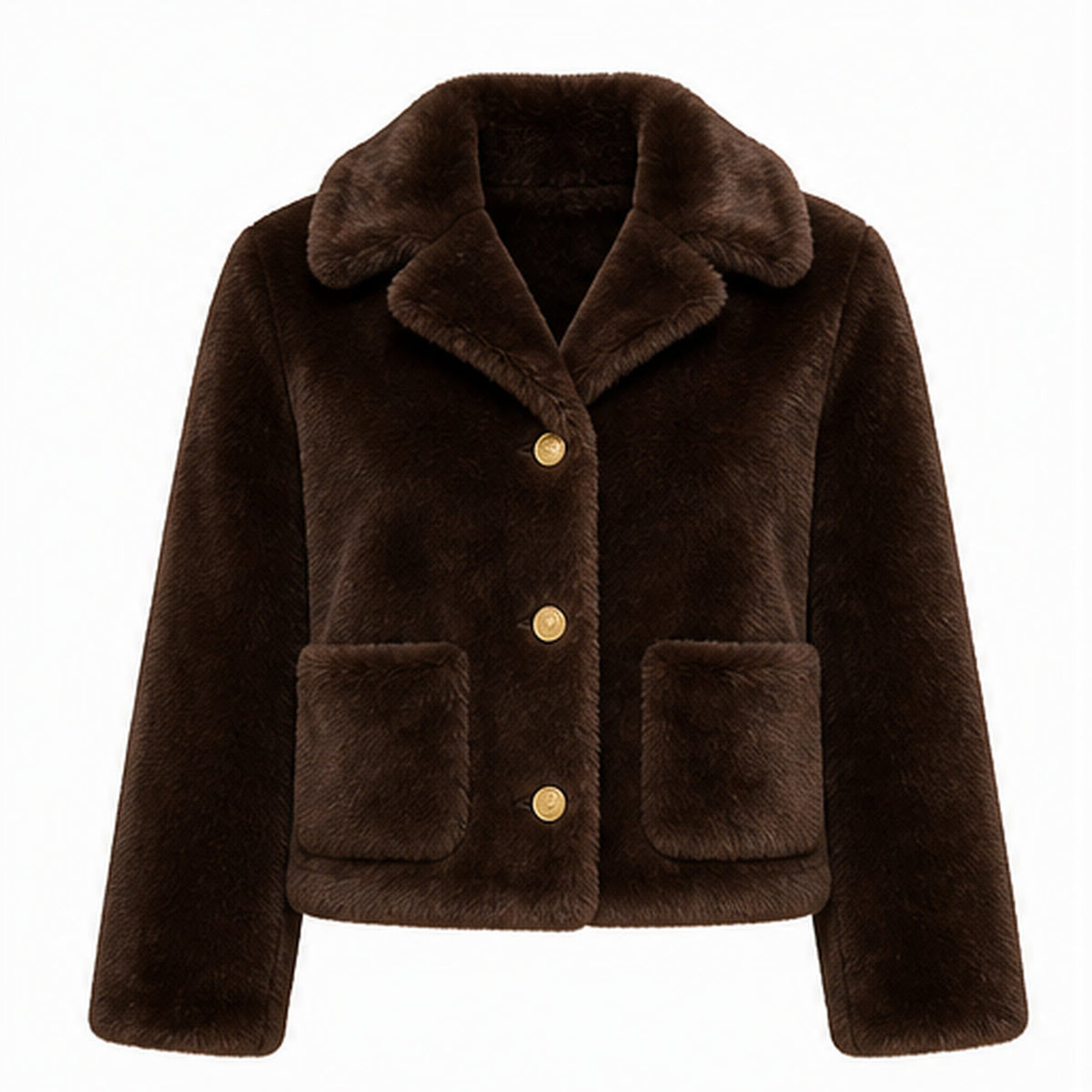 Reversible Faux Fur Jas - S/M & M/L