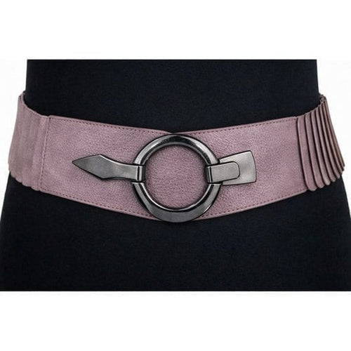 Elastische Tailleriem met Metalen Gesp – Vegan Leer