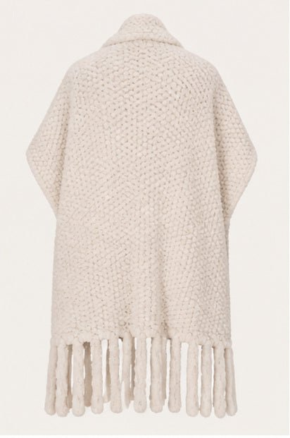 Faux Fur Poncho Sjaal