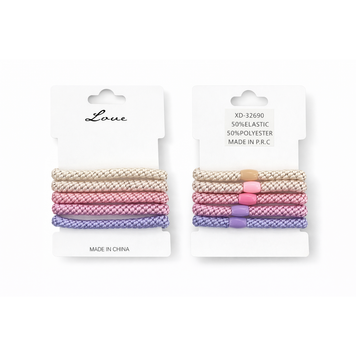 HS Elastiekjes - In 5 Kleuren - In setjes van 5 - Roze