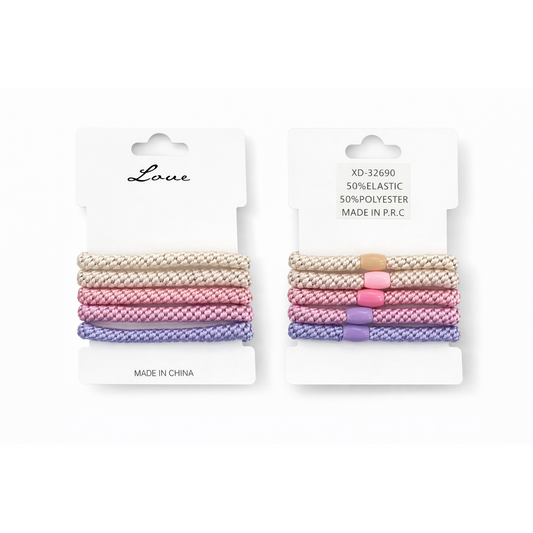 HS Elastiekjes - In 5 Kleuren - In setjes van 5 - Roze