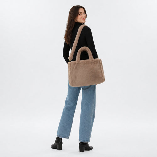 Faux Fur Hand- en Schoudertas